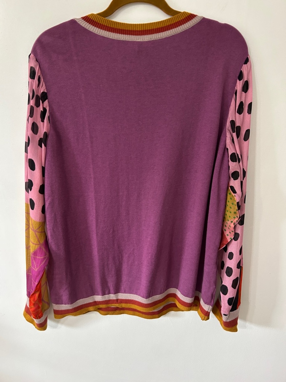 Bl^nk London Sweater Women’s XL Purple Bohemian Crewneck Pullover - Picture 8 of 16